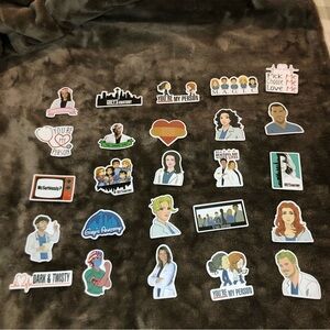 25 No Repeat Grey’s Anatomy Theme Stickers